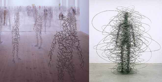 The brilliant work of sculptor Antony Gormley seems strangely relevant here.