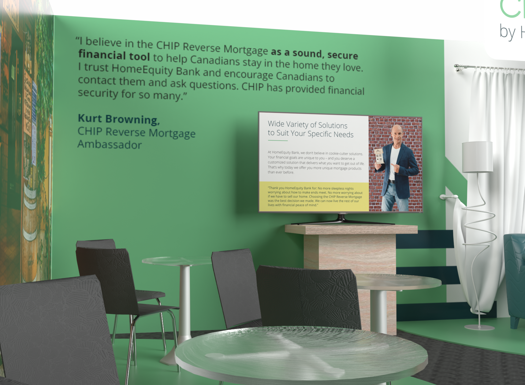 HomeEquity Bank - booth 3D visualization