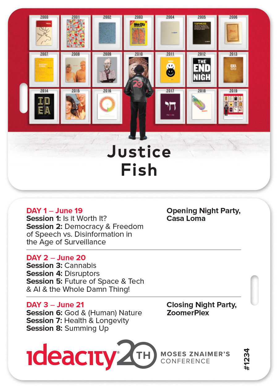 ideacity 20 - attendee badges design